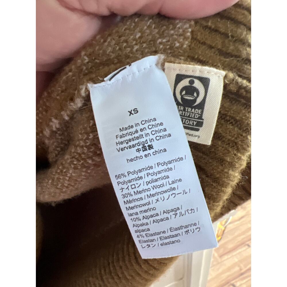 Madewell Brown Textured Button-Up Wool Blend Cardigan - Picture 3 of 3